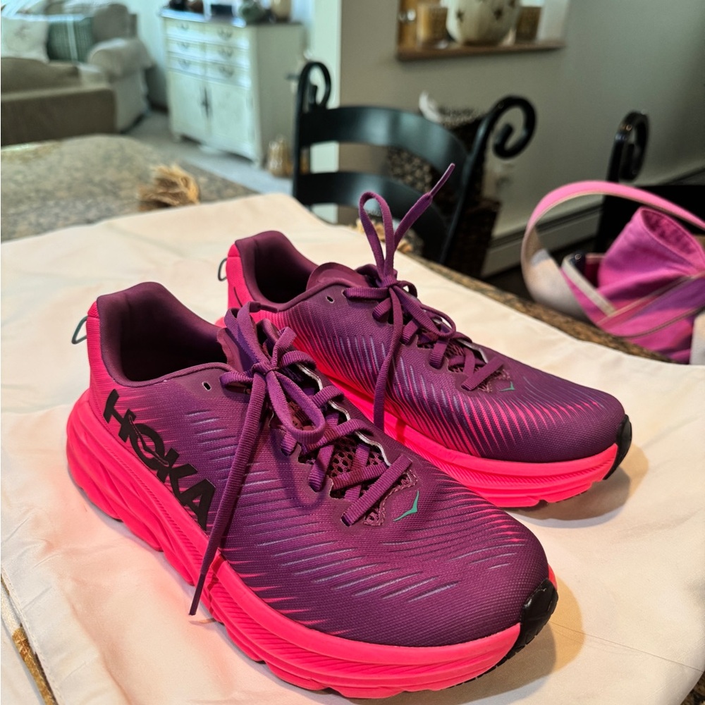 Hoka One One Women's Athletic Shoes in Purple and Pink